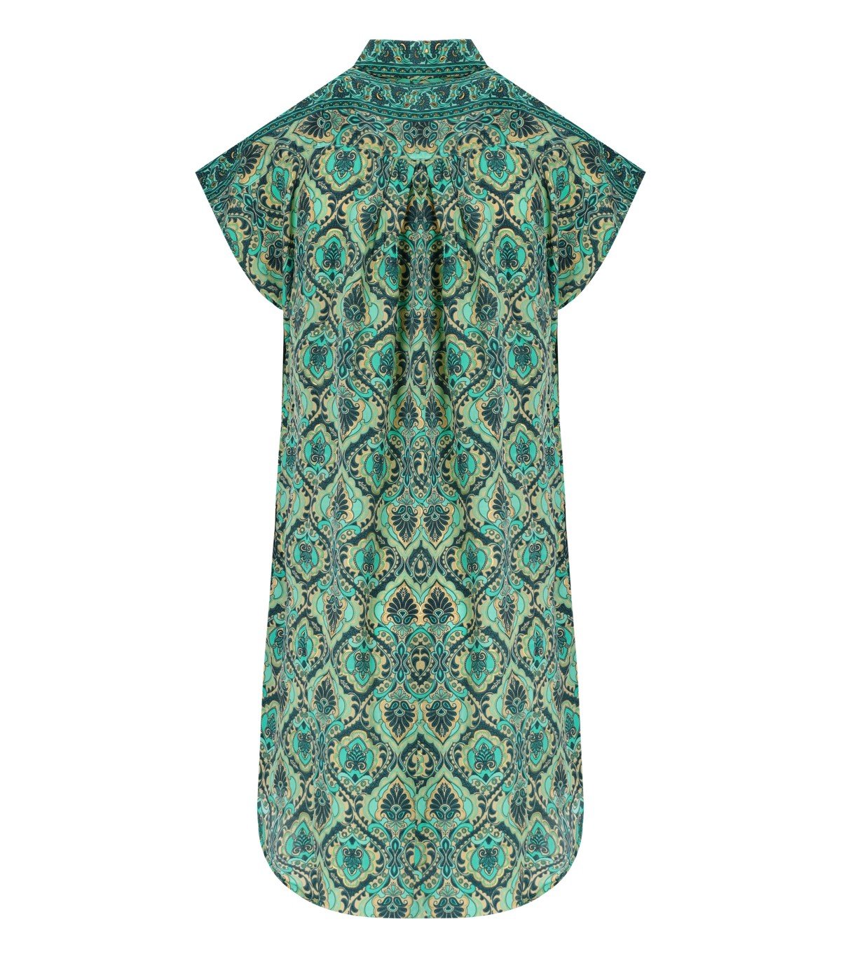 PAHIESA FORMENTERA GREEN SHIRT DRESS