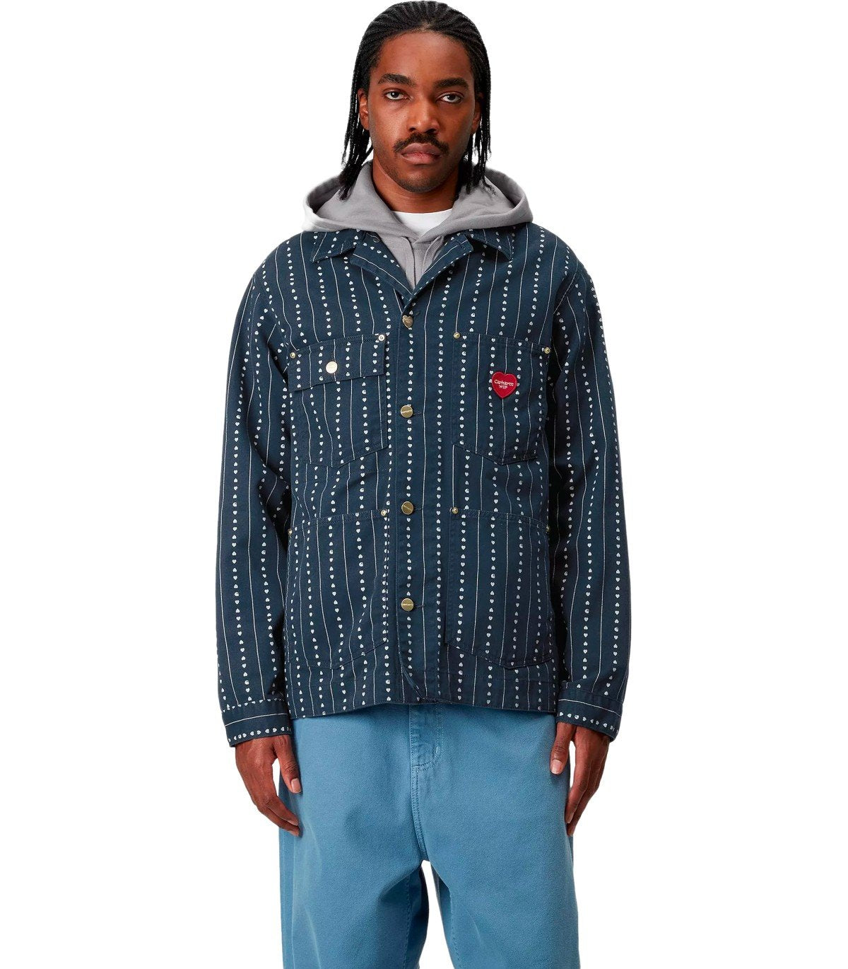 CARHARTT WIP DREWE CHORE BLUE JACKET