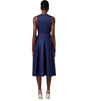 ELISABETTA FRANCHI OLTREMARE MIDI DRESS