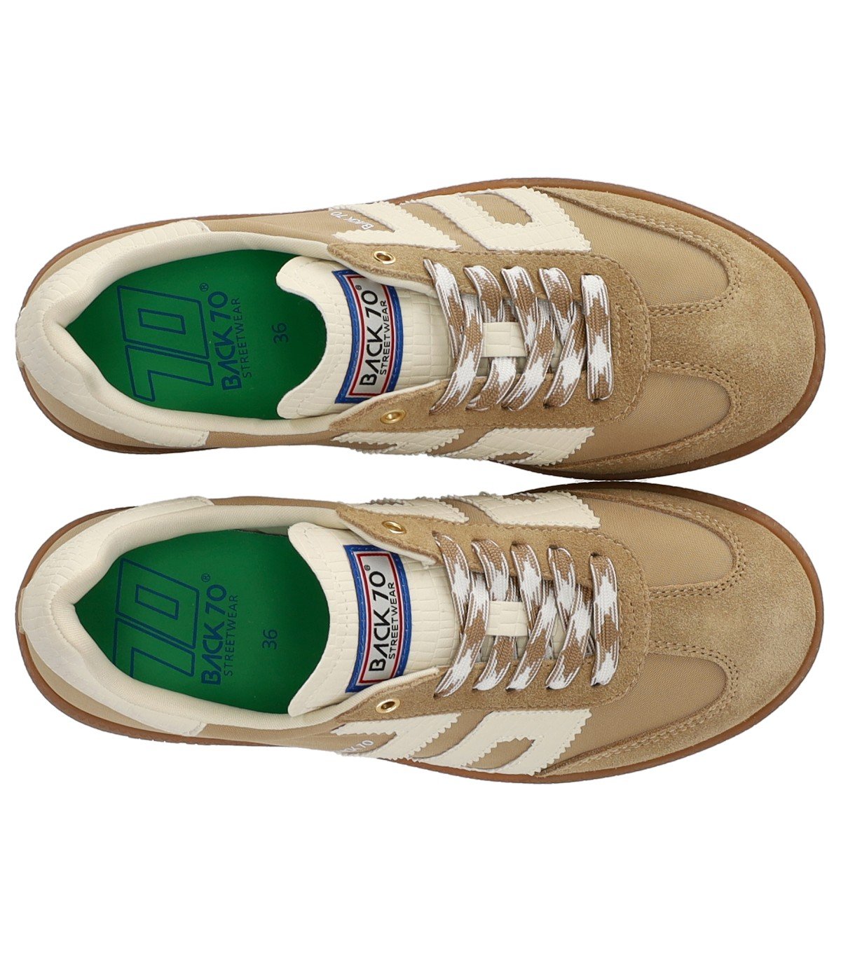 BACK70 GHOST BEIGE MILK CROC SNEAKER