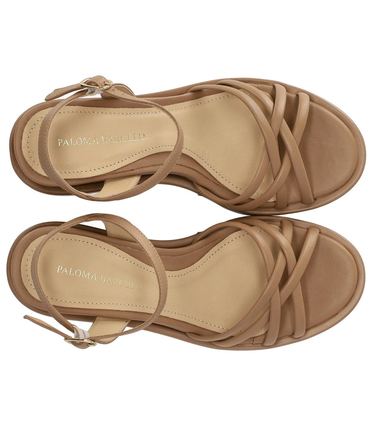 PALOMA BARCELÓ NAZARIA BEIGE WEDGE SANDAL