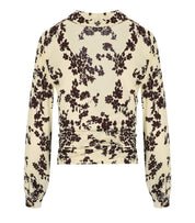 ELISABETTA FRANCHI LEMONADE CACAO FLORAL SHIRT