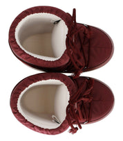 MOON BOOT ICON NYLON BURGUNDY SNOW BOOT