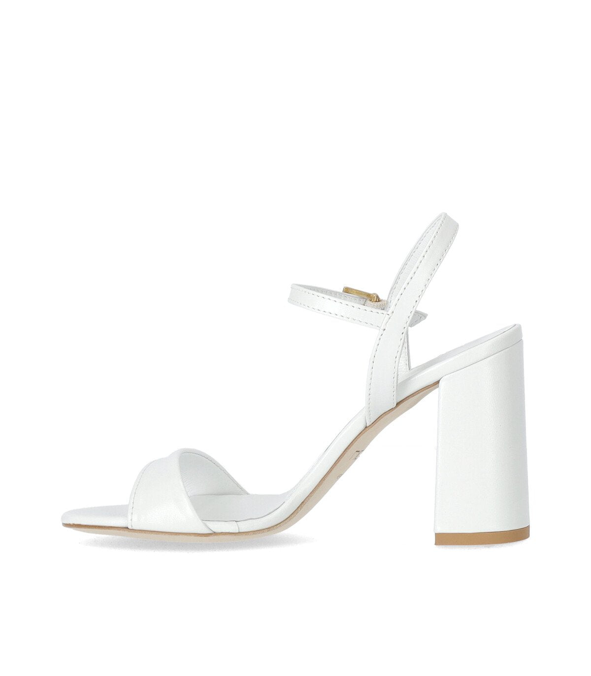 NCUB WHITE HEELED SANDAL