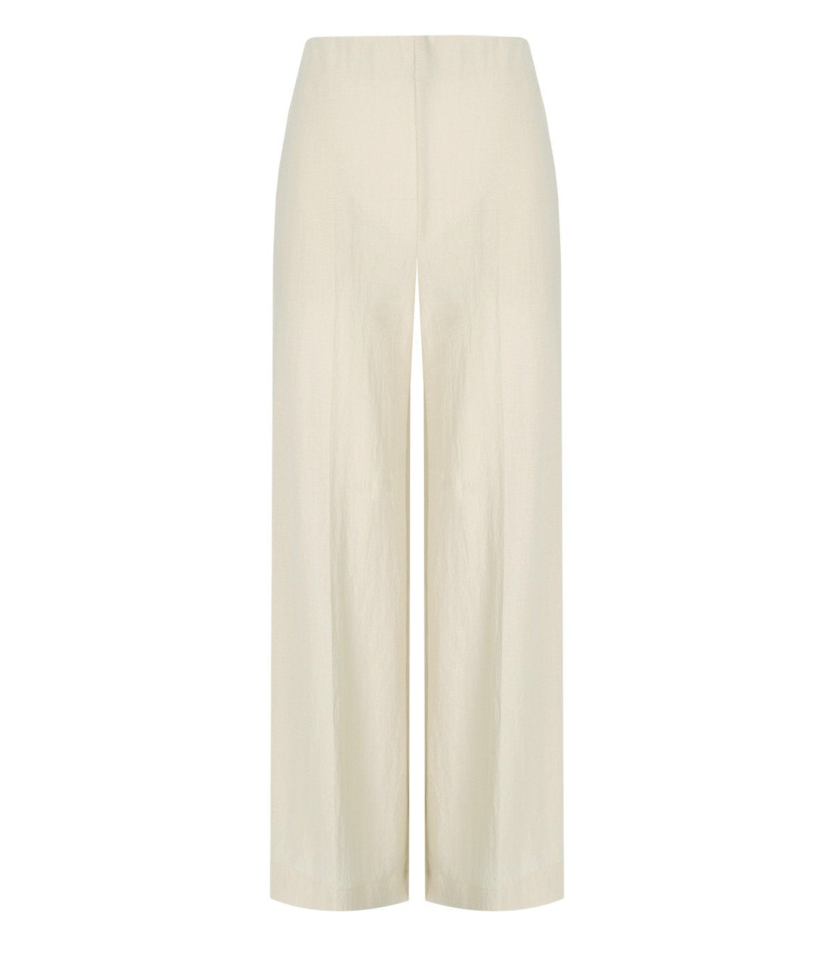 HARRIS WHARF LONDON IVORY FLARE PANTS