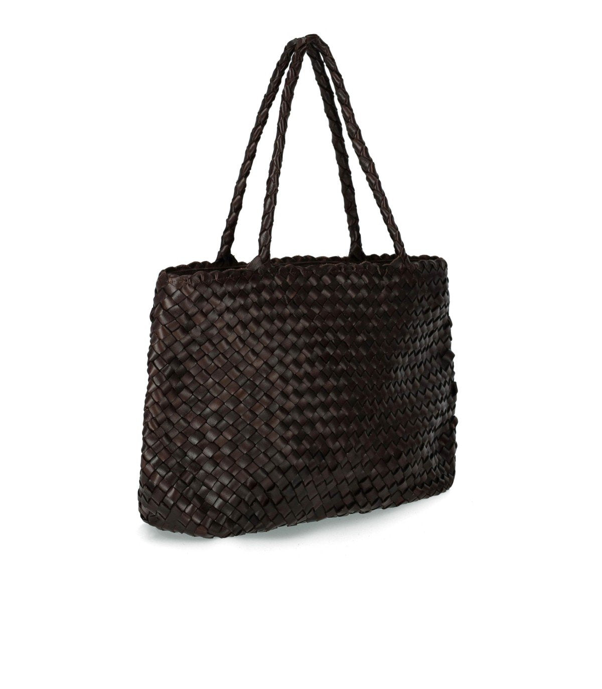 BOLSO DE HOMBRO VINTAGE MESH MARRÓN OSCURO DRAGON DIFFUSION