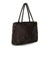 BOLSO DE HOMBRO VINTAGE MESH MARRÓN OSCURO DRAGON DIFFUSION