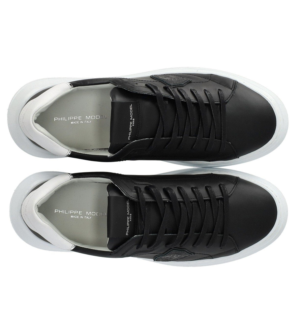 PHILIPPE MODEL BLACK WHITE TEMPLE SNEAKER