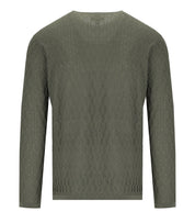 EMPORIO ARMANI MILITARY GREEN CREWNECK SWEATER