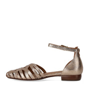 DUCCIO DEL DUCA ROSE GOLD FLAT SANDAL