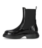 GANNI BLACK NAPLACK MID CHELSEA BOOT