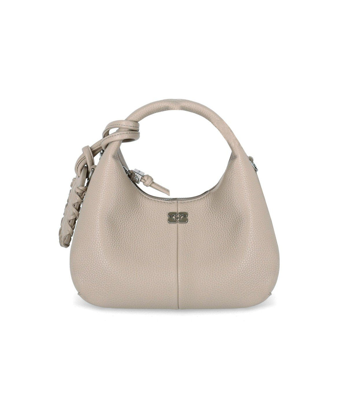 BORSA HOBO MINI WHITE PEPPER GANNI
