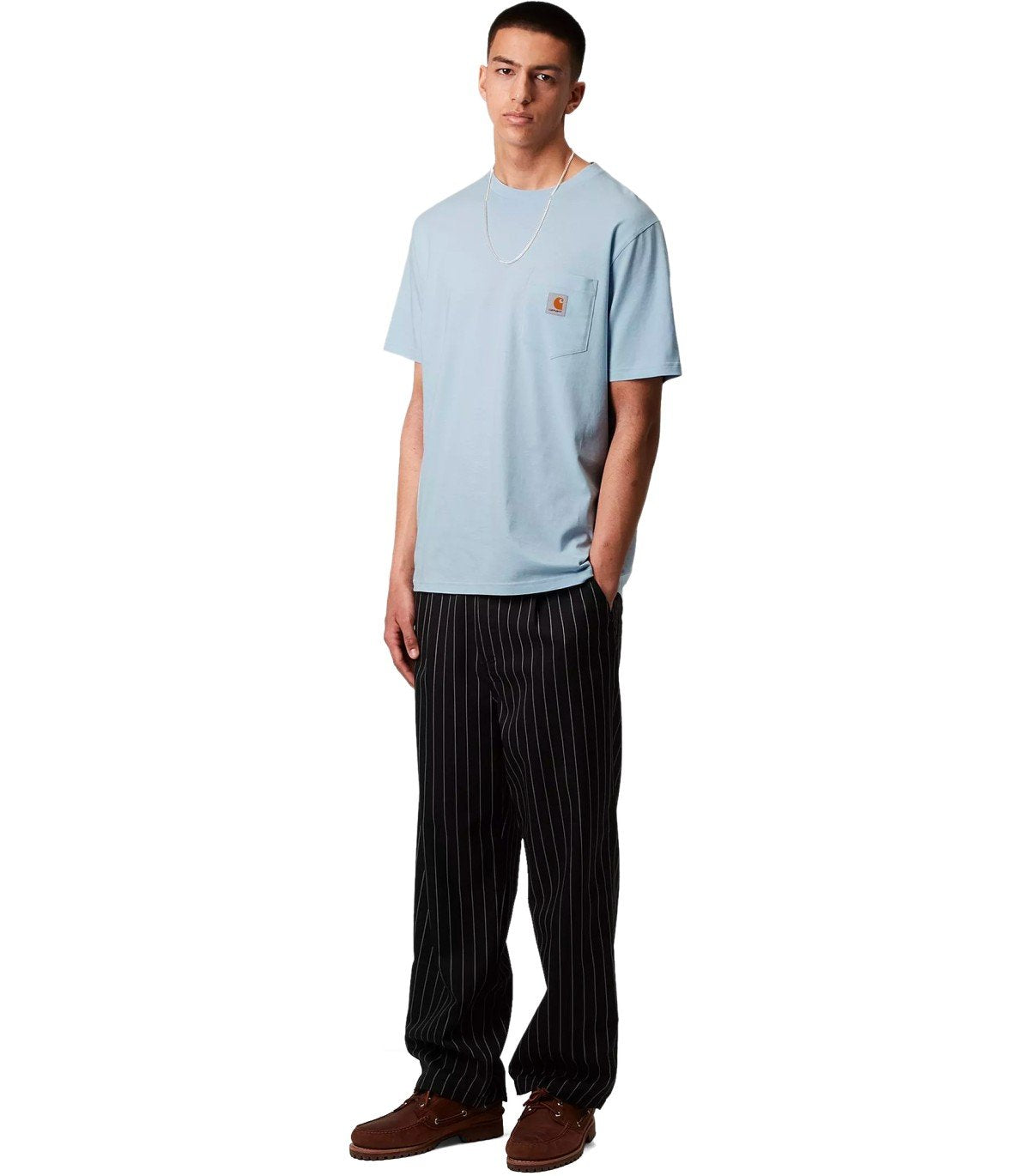 T-SHIRT S/S POCKET AIR SKY CARHARTT WIP