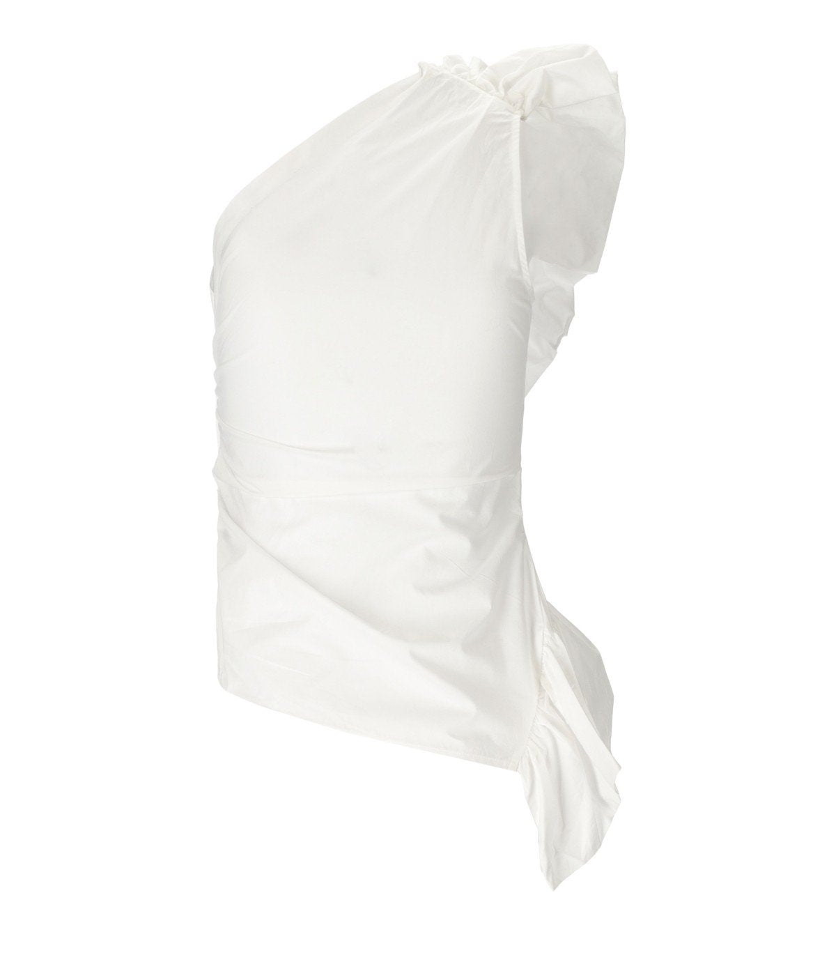 TOP HAVEN ASIMMETRICO BIANCO ESSENTIEL ANTWERP