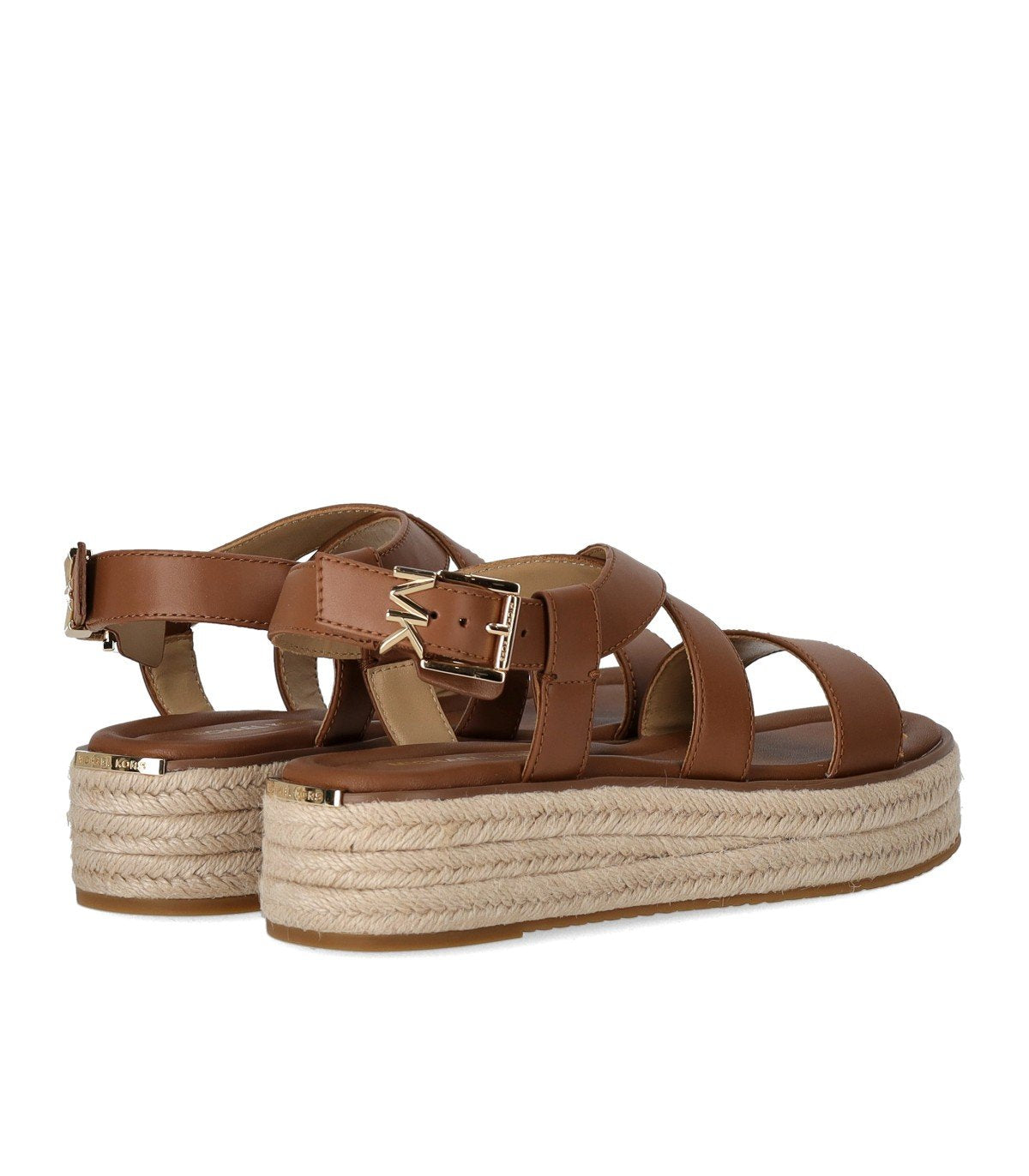 MICHAEL KORS LYNN BROWN PLATFORM SANDAL