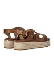 MICHAEL KORS LYNN BROWN PLATFORM SANDAL