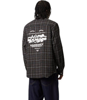 CARHARTT WIP RUNAWAY MILLETT CHECK BLACK SHIRT