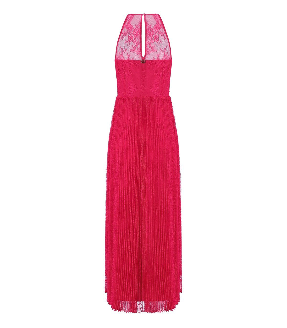 TWINSET FUCHSIA LANGES SPITZENKLEID