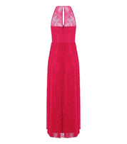 TWINSET FUCHSIA LANGES SPITZENKLEID