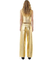 GANNI GOLD DENIM VEST