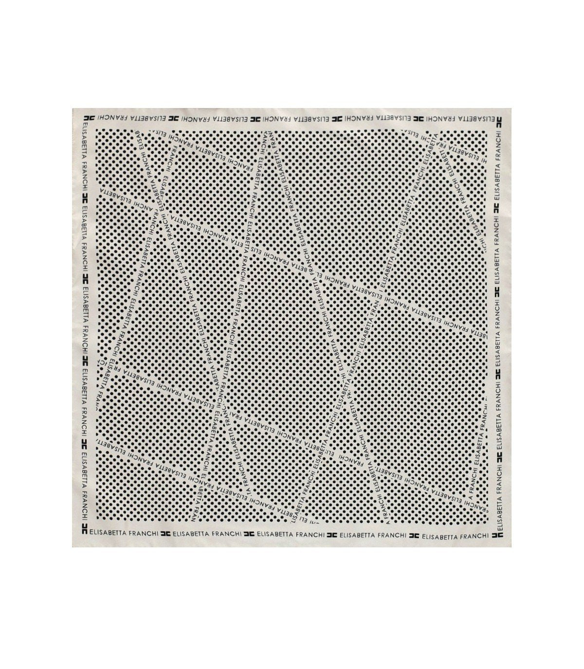 FOULARD A POIS BURRO NERO ELISABETTA FRANCHI
