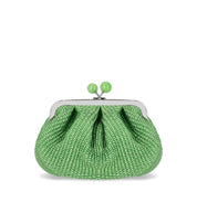 MAX MARA WEEKEND PASTICCINO PALMAS SMALL EMERALD GREEN CLUTCH BAG