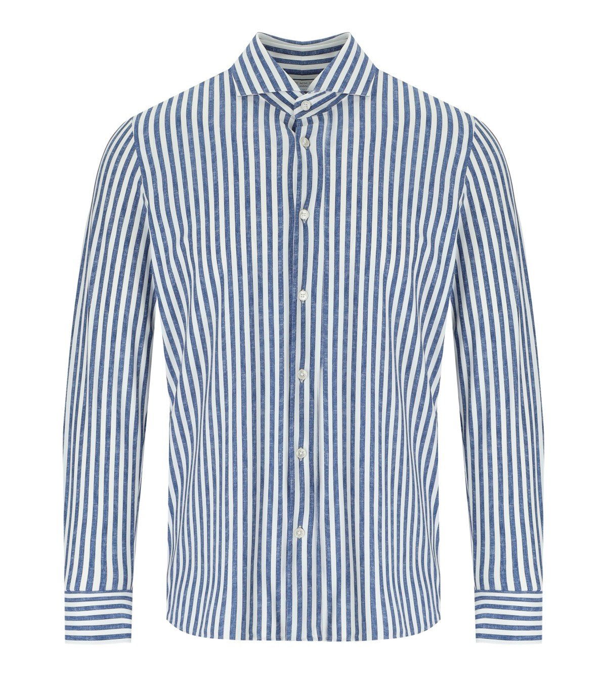 ARCHIVIUM WHITE BLUE LINEN EFFECT SHIRT