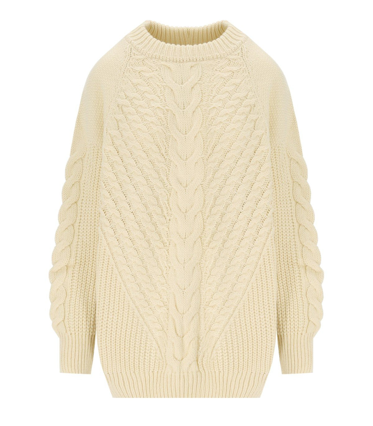 MAGLIONE GIROCOLLO GRIVE ECRU ESSENTIEL ANTWERP