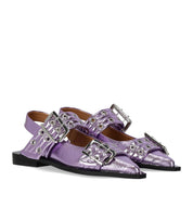 BALLERINA SLINGBACK CON FIBBIE LAVANDA GANNI