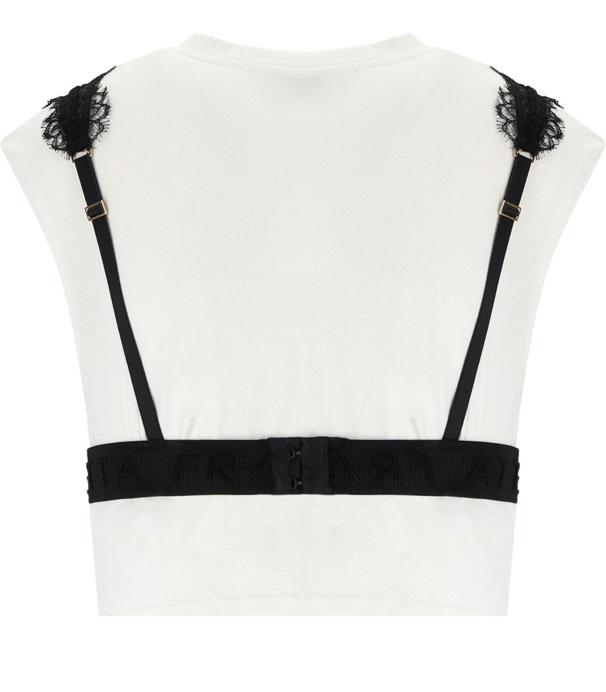 ELISABETTA FRANCHI T-SHIRT MET KANTEN BRALETTE