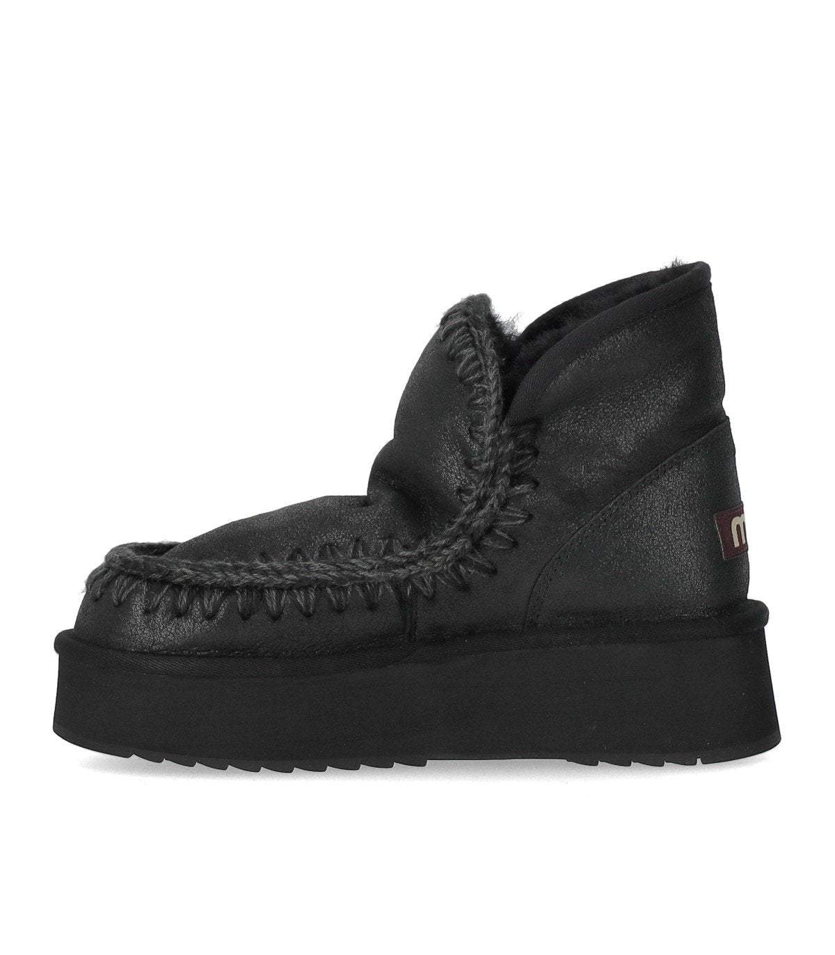 MOU MINI ESKIMO PLATFORM BLACK BOOT