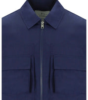GIACCA A CAMICIA CRINKLE BLU WOOLRICH