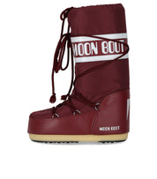 MOON BOOT ICON NYLON BURGUNDY SNOW BOOT