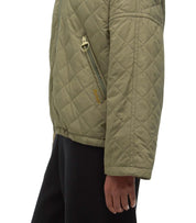 BARBOUR EMLYN DUSKY GREEN GEWATTEERDE BOMBER JAS