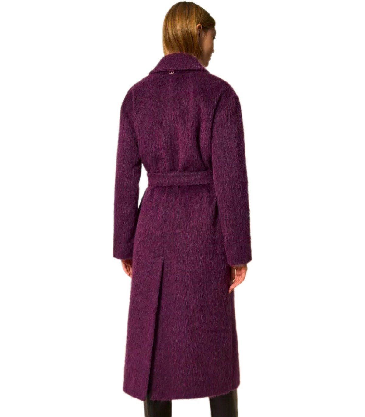 CAPPOTTO CON CINTURA VIOLA TWINSET