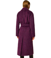 CAPPOTTO CON CINTURA VIOLA TWINSET