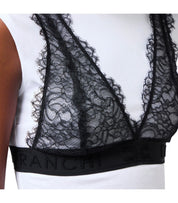 ELISABETTA FRANCHI T-SHIRT MET KANTEN BRALETTE