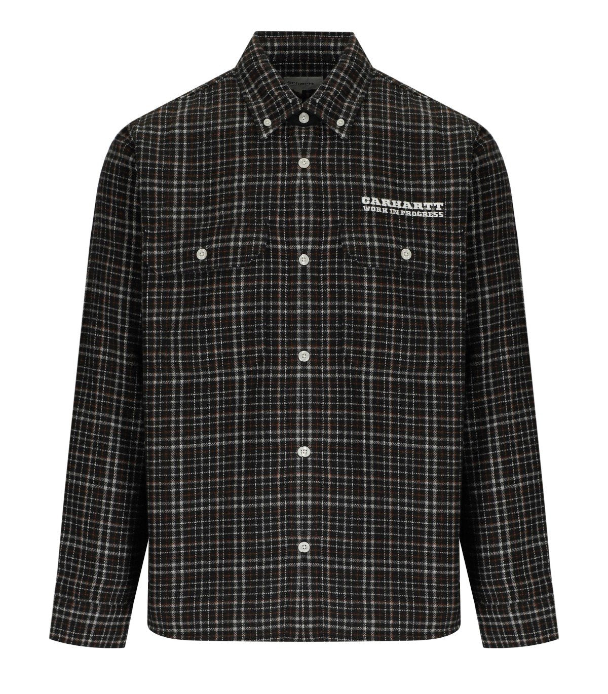 CARHARTT WIP RUNAWAY MILLETT CHECK BLACK SHIRT