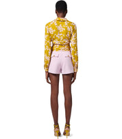 ELISABETTA FRANCHI CURRY QUARZO FLORAL SHIRT