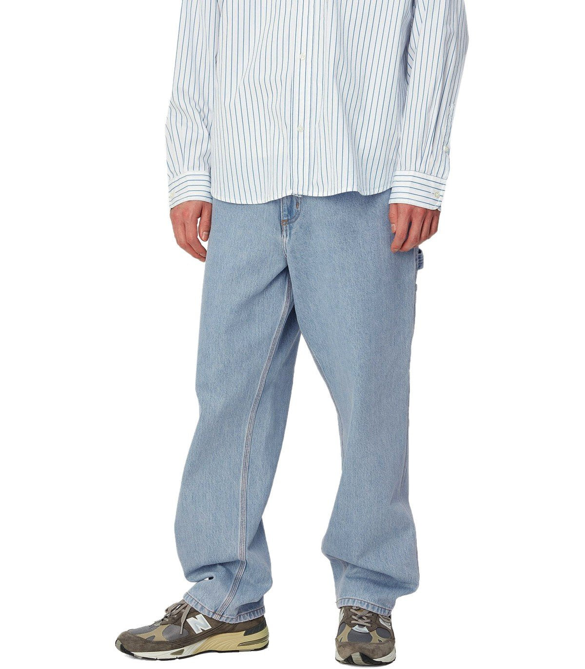 CARHARTT WIP LIGHT BLUE SINGLE KNEE JEANS