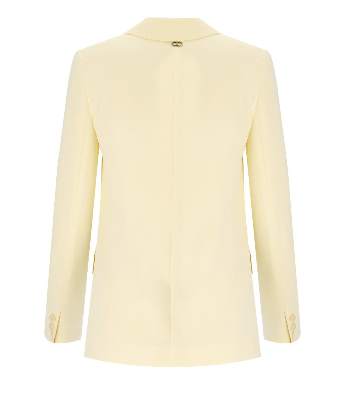 BLAZER MONOPETTO IN CREPE VANIGLIA TWINSET