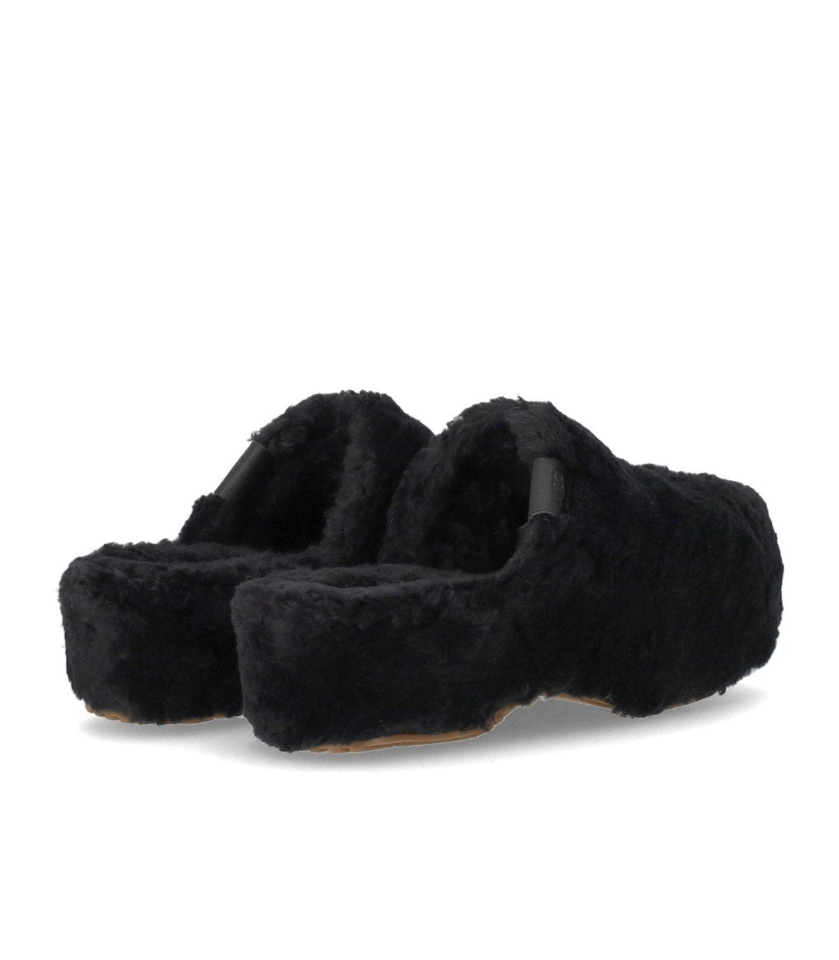 UGG FUZZ SUGAR BLACK CLOG