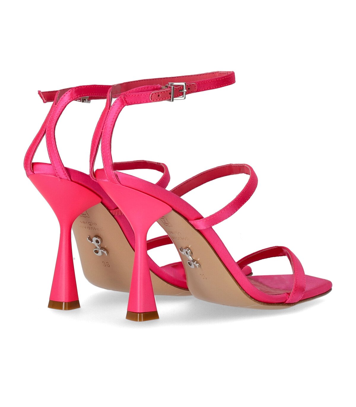 SERGIO LEVANTESI TELEN FUCHSIA HEELED SANDAL
