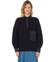 MAGLIONE POLO VANDA BLU MAX MARA WEEKEND