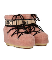 MOON BOOT ICON LOW FLEECE PINK SNOW BOOT