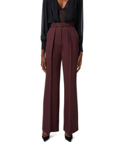 PANTALONE CON CINTURA CACAO ELISABETTA FRANCHI