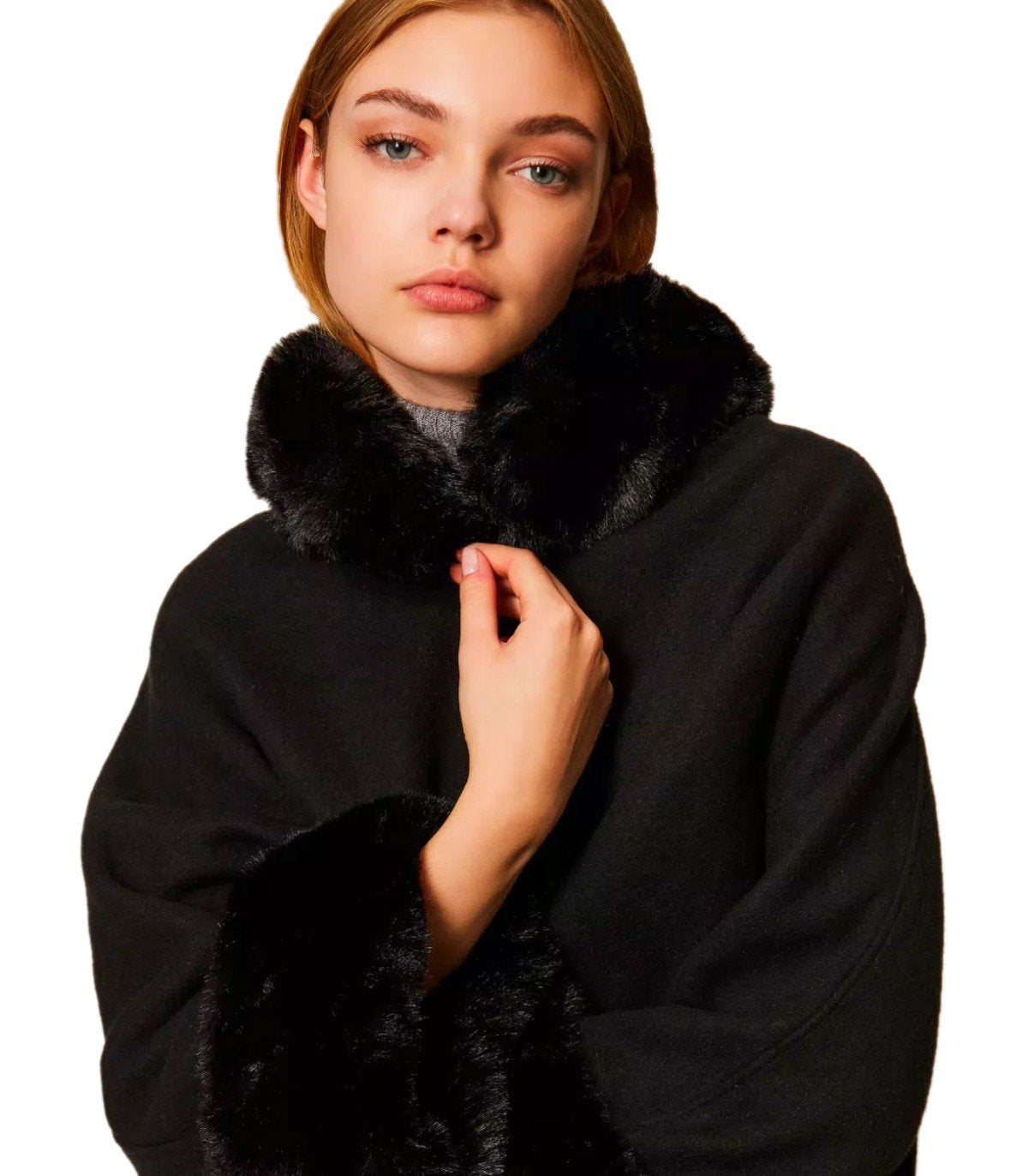 TWINSET BLACK CAPE