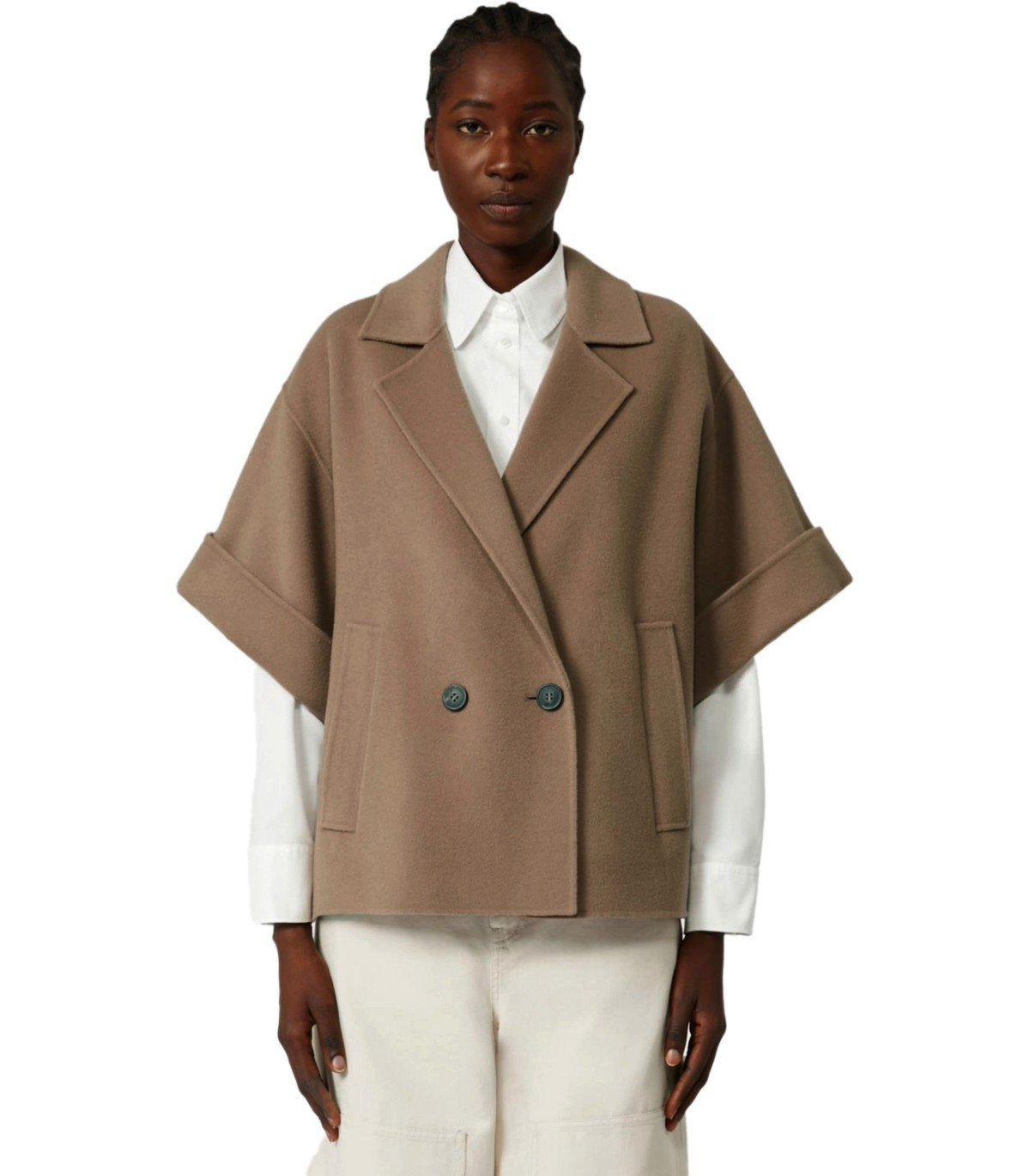 MAX MARA WEEKEND PERA BRUIN KORTE JAS