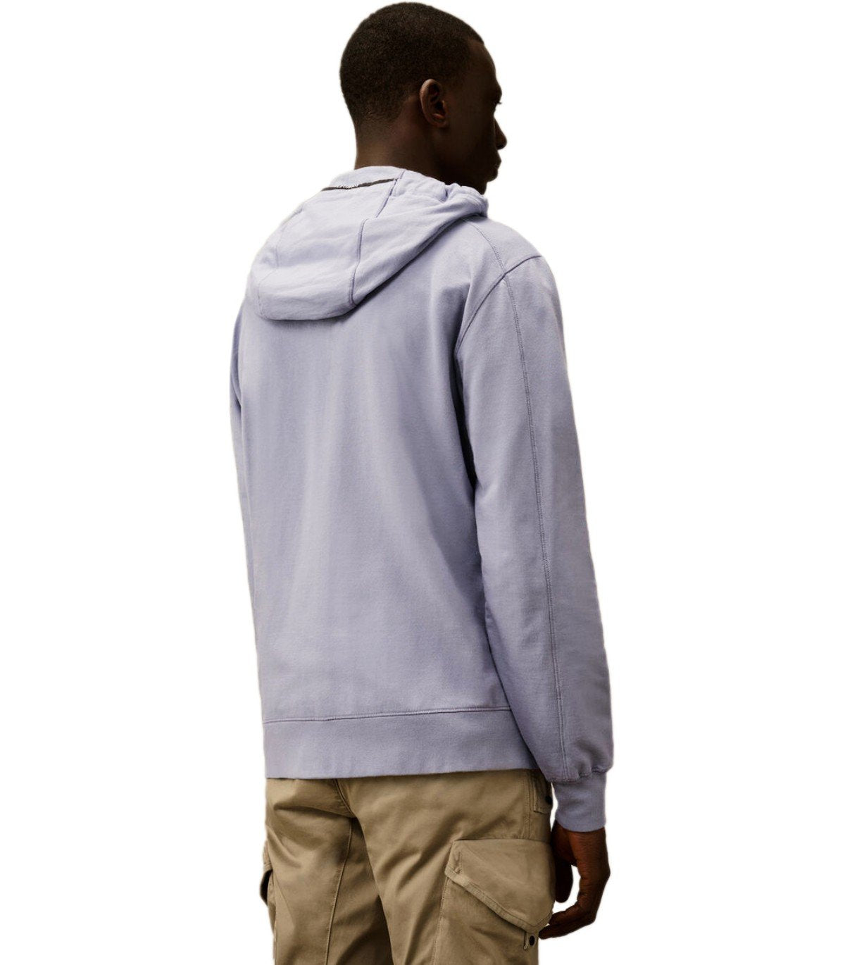 FELPA CON CAPPUCCIO LIGHT FLEECE LAVANDER VIOLET C.P. COMPANY