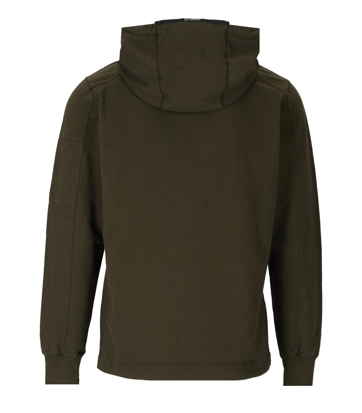 FELPA CON CAPPUCCIO LIGHT FLEECE VERDE MILITARE C.P. COMPANY